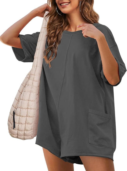 MA Romper Casual Oversized Athletic
